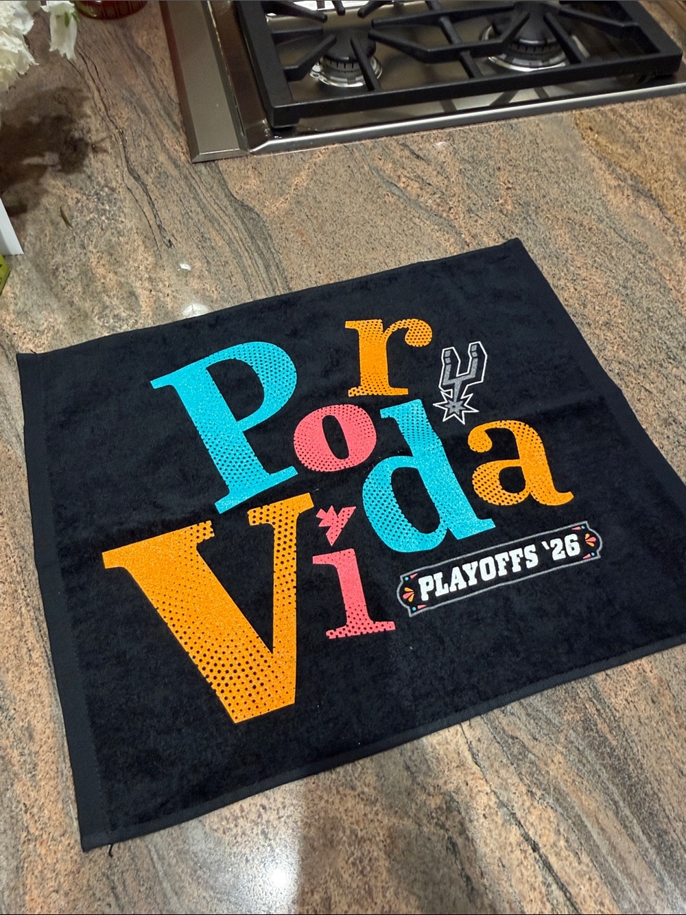 San Antonio Spurs “Por Vida” Playoffs 2026 Towel